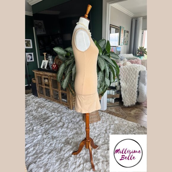 Fifth Parallel Threads Fitted Tan Dress - Picture 7 of 8